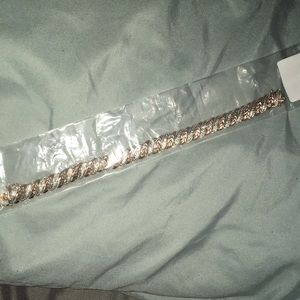 Rose gold and 14k diamond bracelet